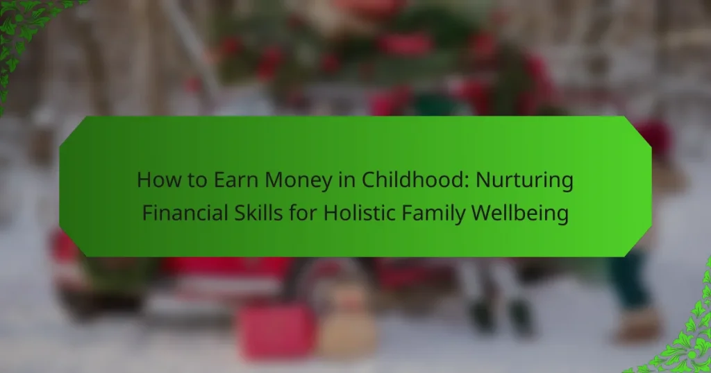 How to Earn Money in Childhood: Nurturing Financial Skills for Holistic Family Wellbeing
