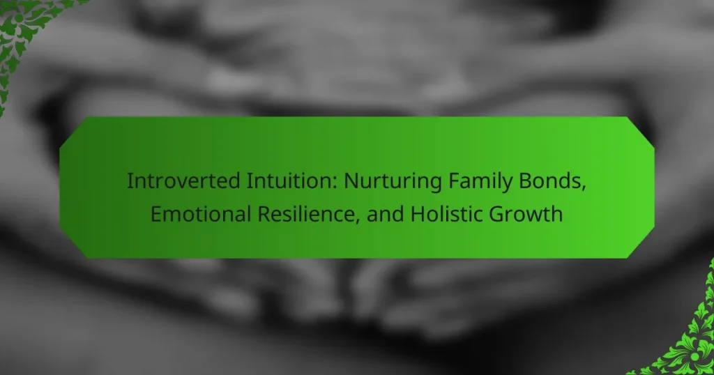 Introverted Intuition: Nurturing Family Bonds, Emotional Resilience, and Holistic Growth