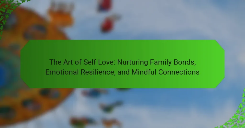 The Art of Self Love: Nurturing Family Bonds, Emotional Resilience, and Mindful Connections