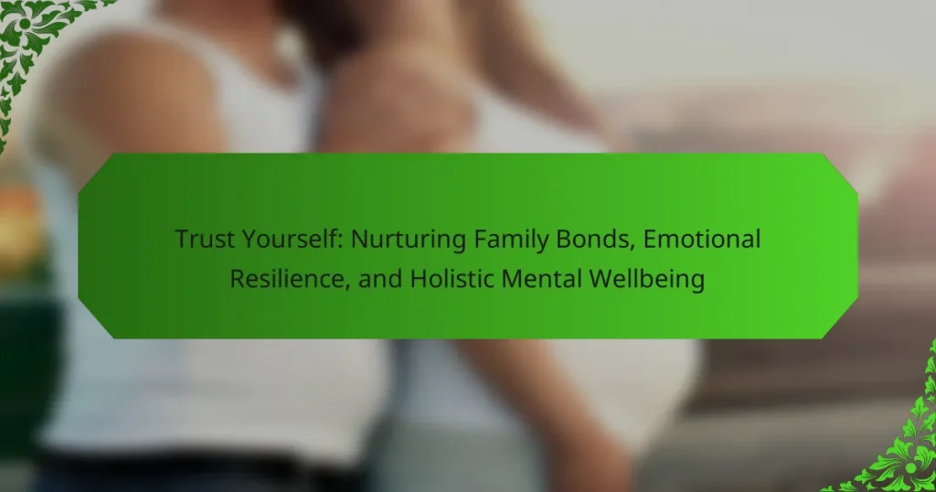 Trust Yourself: Nurturing Family Bonds, Emotional Resilience, and Holistic Mental Wellbeing