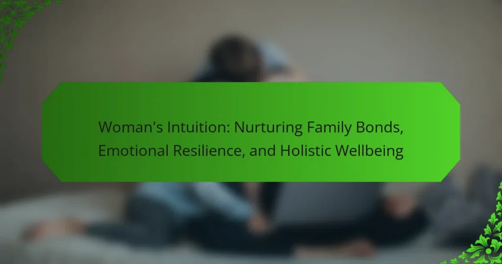 Woman’s Intuition: Nurturing Family Bonds, Emotional Resilience, and Holistic Wellbeing
