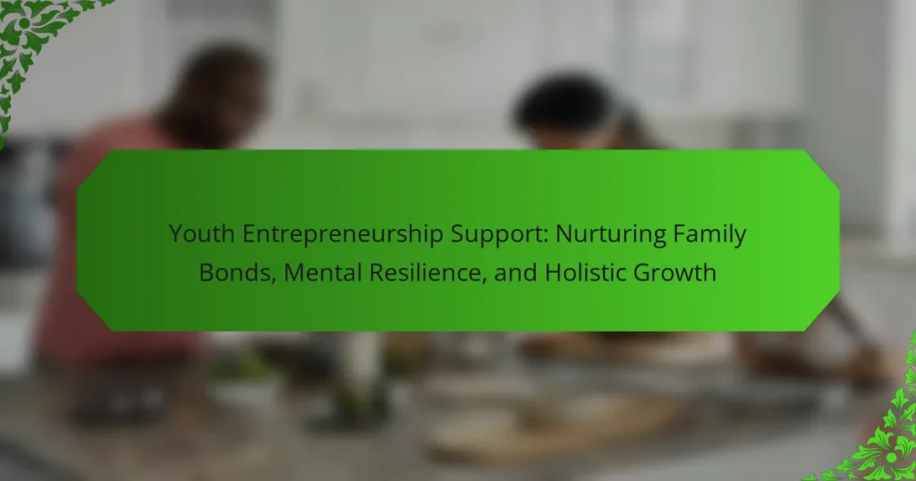 Youth Entrepreneurship Support: Nurturing Family Bonds, Mental Resilience, and Holistic Growth